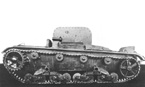 Тягач (с бронированным верхом) на базе танка Т-26, вид сбоку. 1936 год.