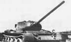 Танк Т-44А («Объект 136»). Вид спереди – на правый борт.