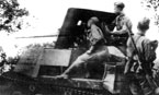 САУ ЗИС-30 во время боя. Лето 1942 г.